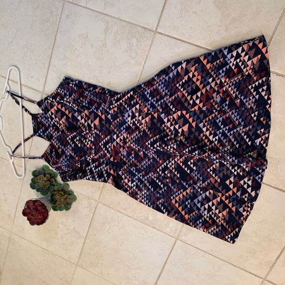 Banana Republic Geometric Flare Dress - Picture 8 of 8